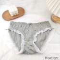 棉質內褲 少女款小碎花荷葉邊蝴蝶結 無痕內褲 內褲女生 流行內褲 性感底褲【PA-210807】-規格圖9