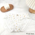 棉質內褲 少女款小碎花荷葉邊蝴蝶結 無痕內褲 內褲女生 流行內褲 性感底褲【PA-210807】-規格圖9