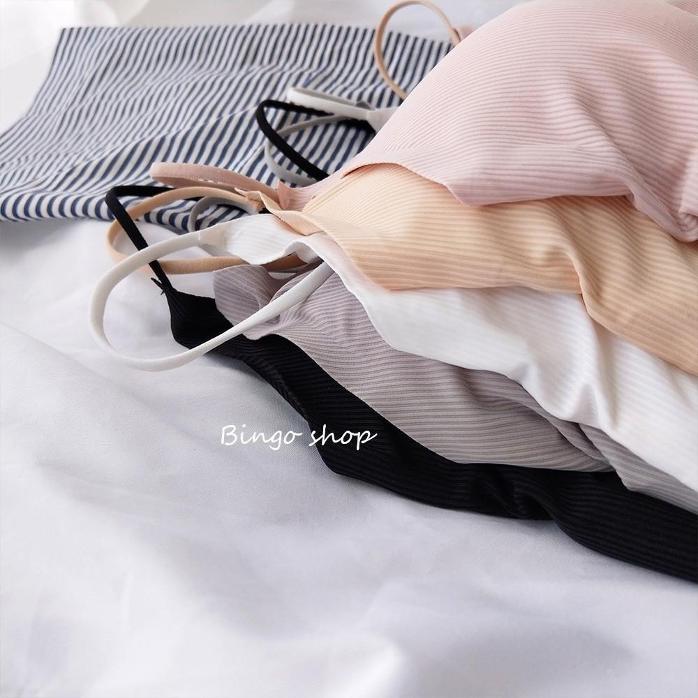 柔滑冰絲 小可愛內衣  性感美背細肩背心 胸墊小可愛 無痕內衣 Bra top【IS-210305】-細節圖7