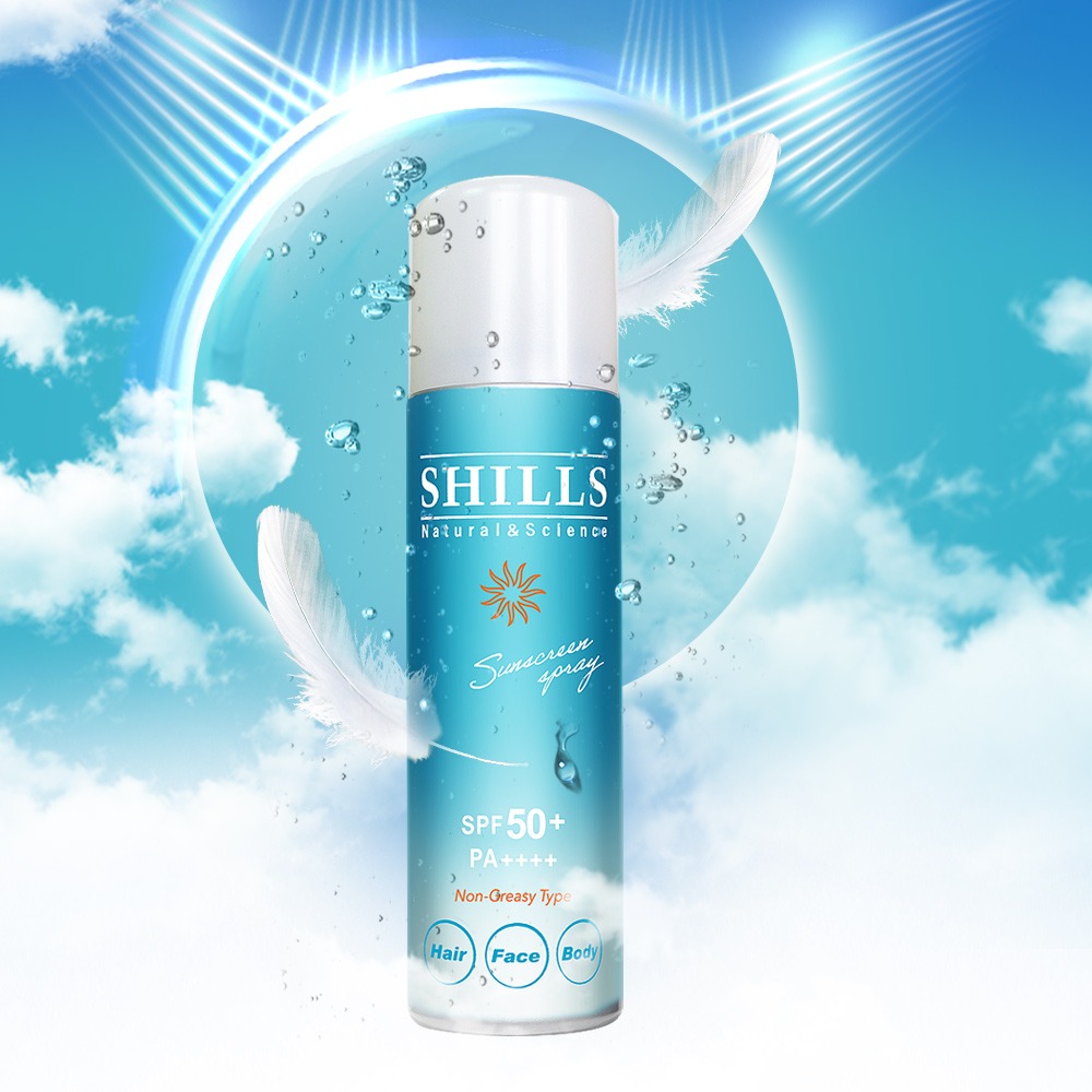 SHILLS很耐曬防曬冰鎮噴霧SPF50 /防曬凝乳SPF50 舒兒絲 防曬噴霧-細節圖7