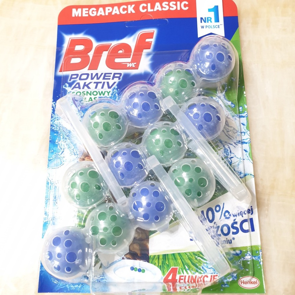 德國 Bref 馬桶強力清潔芳香球 4顆3入PREMIUM 馬桶水箱清潔錠 海洋/松木/薰衣草/檸檬-細節圖4