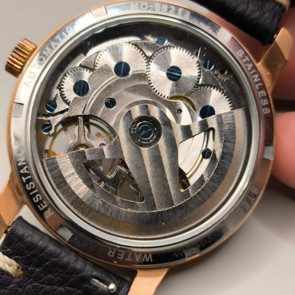 AiLang艾浪雙飛輪自動機械錶 / 偏心式錶盤 / 寶璣傳世系列平替版 / AL-8821E-細節圖4