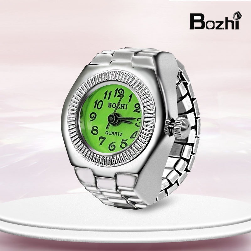 INS網紅風配件 / 手錶戒指 / 石英錶指環 / 合金殼創意錶款 / 可調節彈性戒圍-規格圖9