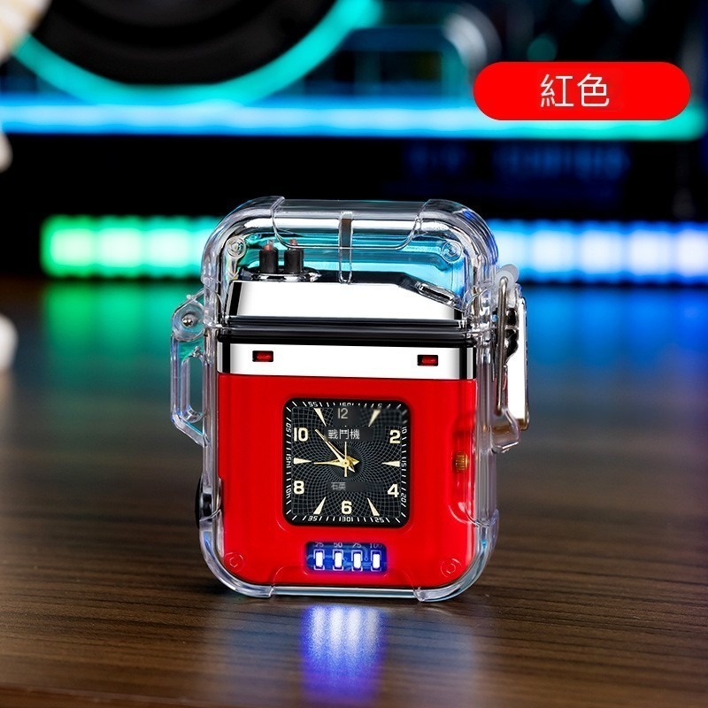 懷錶升級版 台灣現貨！帶燈光防水雙電弧USB Type-C 打火機高顏值-細節圖7