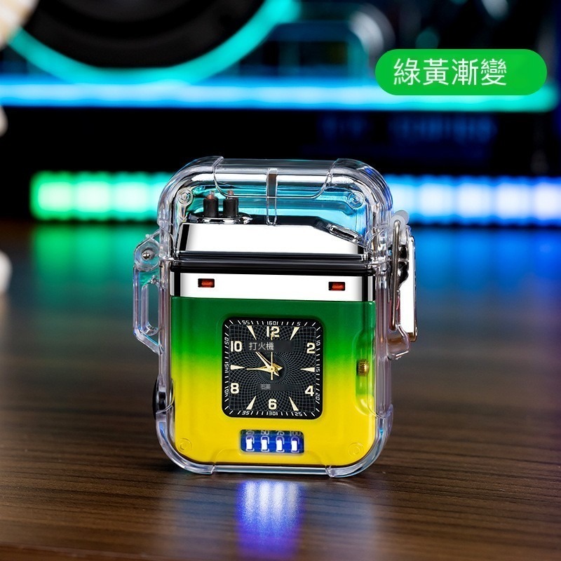 懷錶升級版 台灣現貨！帶燈光防水雙電弧USB Type-C 打火機高顏值-細節圖8
