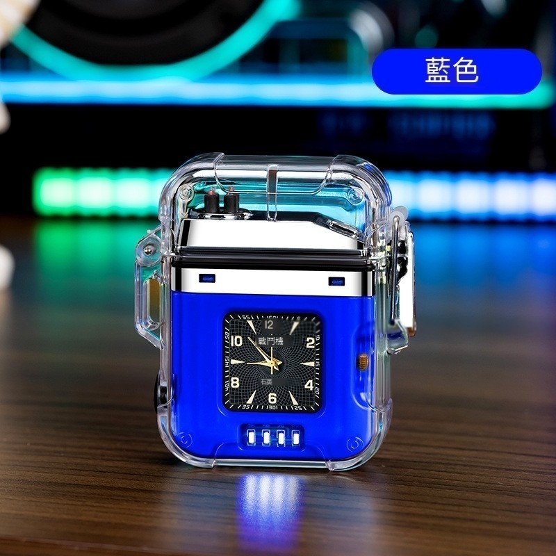 懷錶升級版 台灣現貨！帶燈光防水雙電弧USB Type-C 打火機高顏值-細節圖10