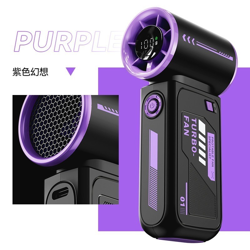 2025台灣現貨！機甲渦輪風扇 / 手持暴力風扇 / 高速機甲風暴 / 數顯100檔無極風砲 / 充電便攜小風扇-規格圖11