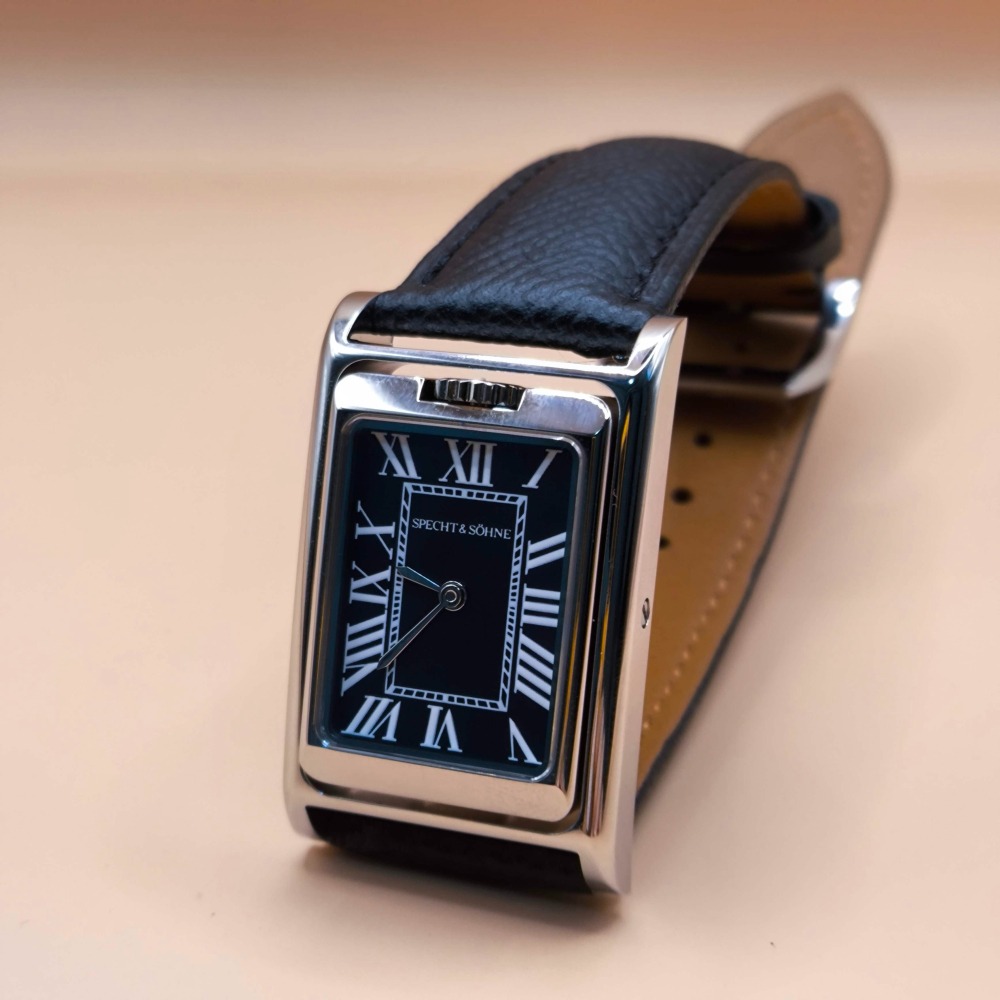 【2026 翻轉運勢首選】Specht&Sohne經典翻轉坦克腕錶-細節圖6