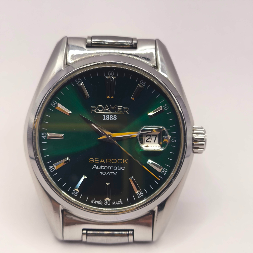 羅馬錶 海岩系列 綠面機械錶 Roamer 210633 41 75 20 Searock-細節圖3
