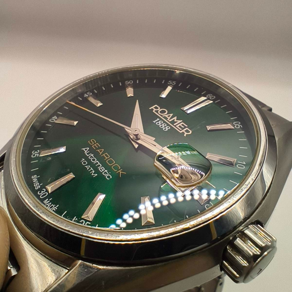 羅馬錶 海岩系列 綠面機械錶 Roamer 210633 41 75 20 Searock-細節圖4