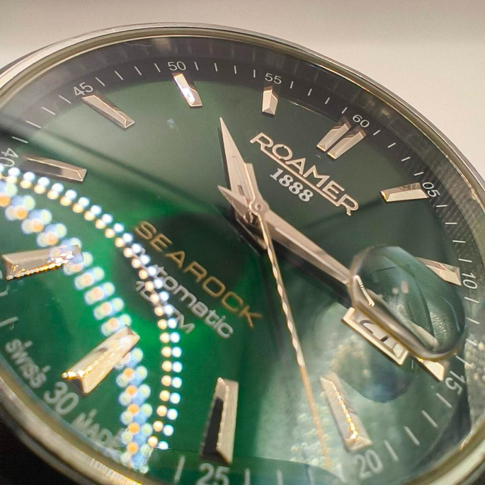 羅馬錶 海岩系列 綠面機械錶 Roamer 210633 41 75 20 Searock-細節圖6