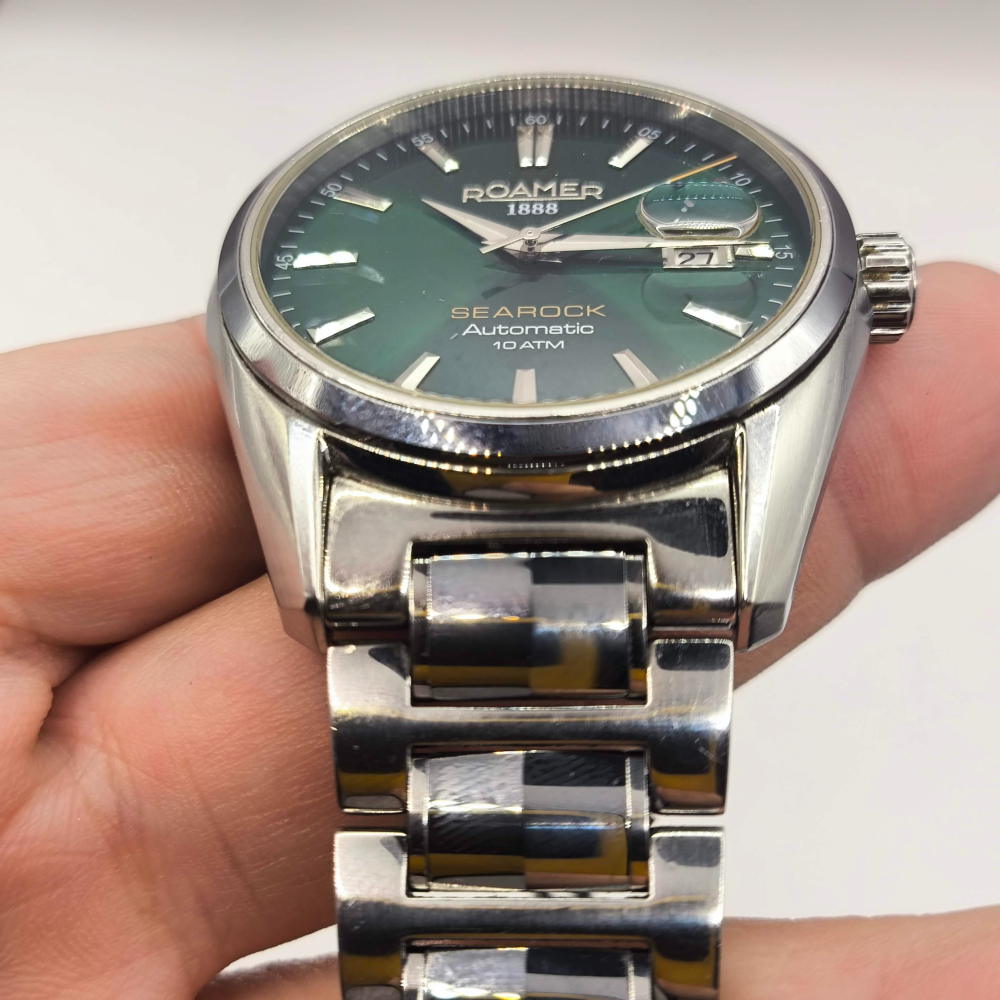 羅馬錶 海岩系列 綠面機械錶 Roamer 210633 41 75 20 Searock-細節圖9