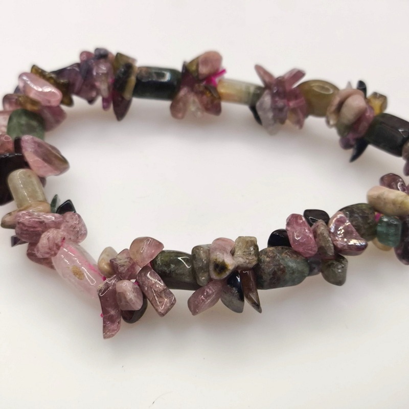 【森之祕境】紫水晶 x 綠玉髓｜藤蔓風碎晶編織手鍊 13.5×7.4mm 扭珠｜手圍12~16cm｜提升專注・安定心緒-細節圖2