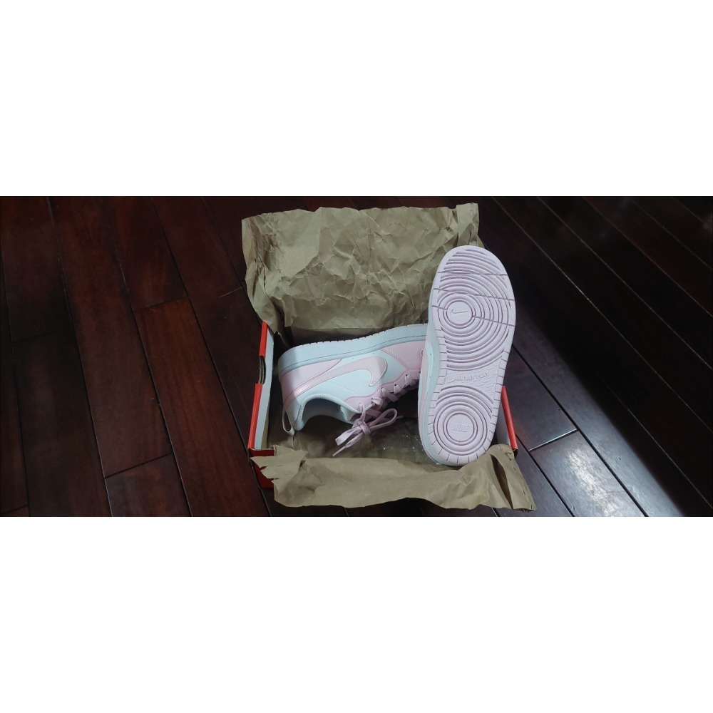 S.G NIKE Court Borough Low 2 DV5458 DV5456-105粉白珠光櫻花親子鞋-細節圖4