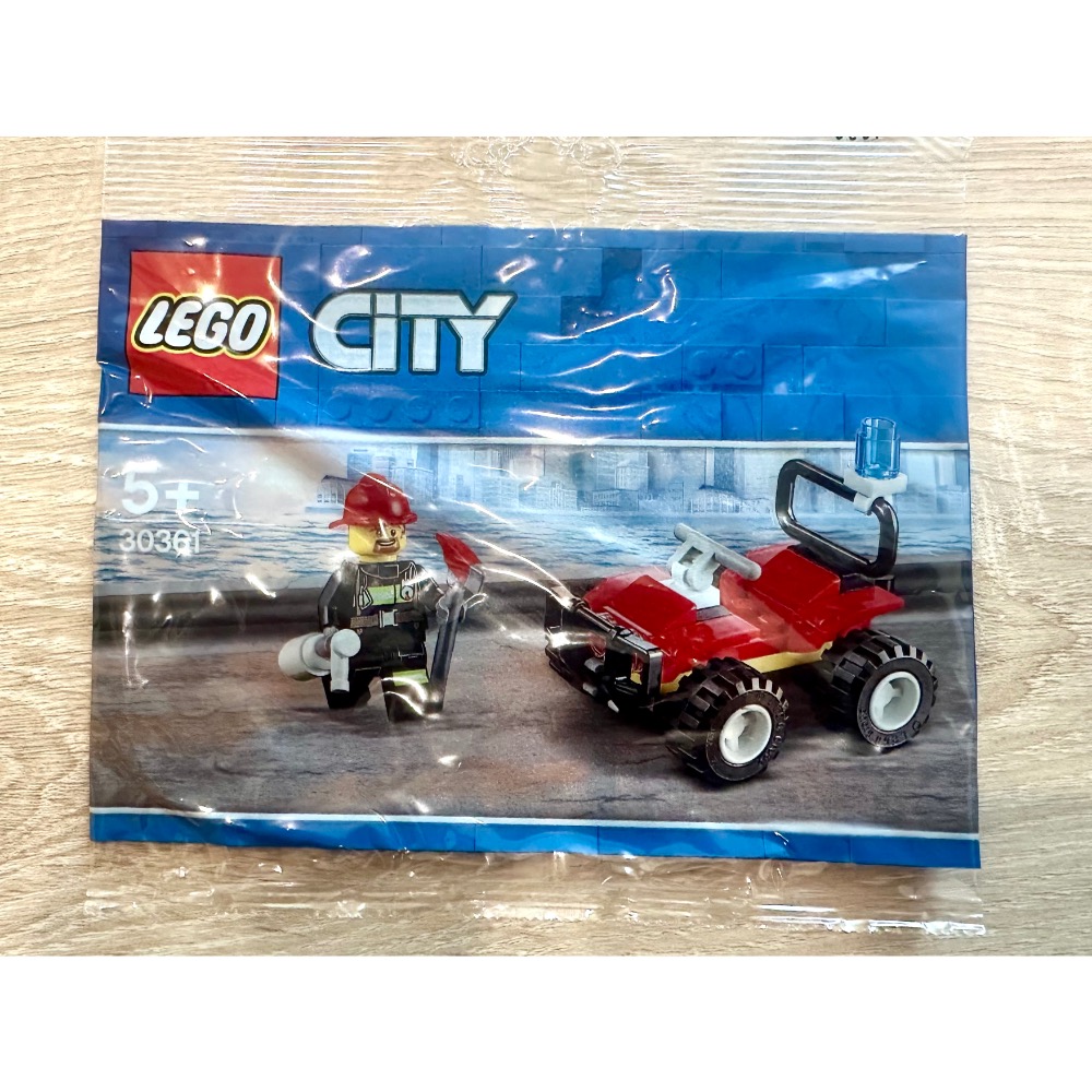 樂高 30361 消防車 消防員 城市系列 polybag-細節圖2