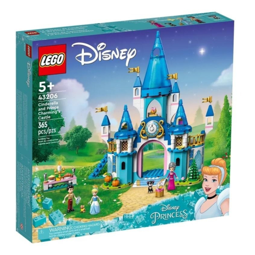 【樂GO】 樂高 LEGO 43206 灰姑娘和白馬王子的城堡 仙杜瑞拉 迪士尼 玩具 積木 盒組 禮物 正版樂高全新