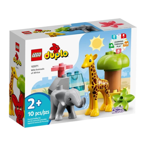【樂GO】樂高 得寶 LEGO 10971 非洲野生動物 長頸鹿 大象 大顆粒積木 寶寶 玩具 禮物 樂高正版全新