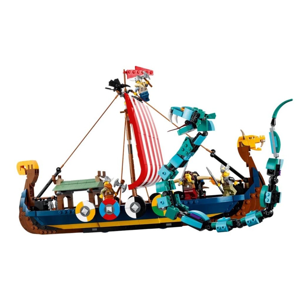 【樂GO】現貨 樂高 LEGO 31132 維京海盜船和塵世巨蟒 三合一 積木 玩具 禮物 生日禮物 正版樂高 全新未拆-細節圖5