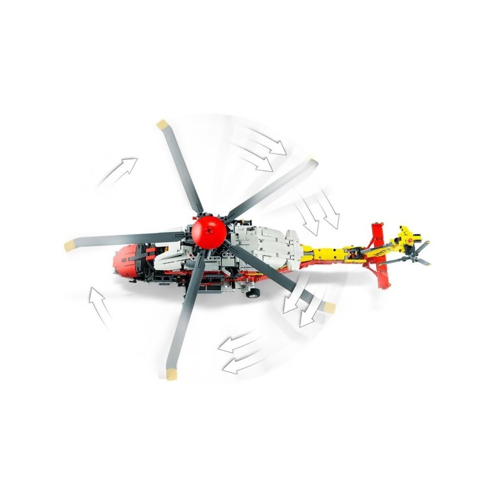 【樂GO】樂高 LEGO 42145 救援直升機 Airbus H175 科技 積木 盒組 禮物 正版樂高 可自取-細節圖8