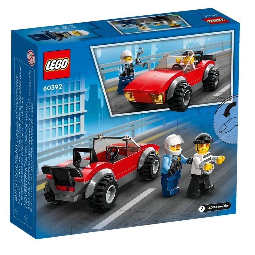 【樂GO】 樂高 LEGO 60392 警察摩托車飛車追逐 城市系列 CITY 積木 玩具 禮物 生日禮物 樂高正版全新-細節圖2
