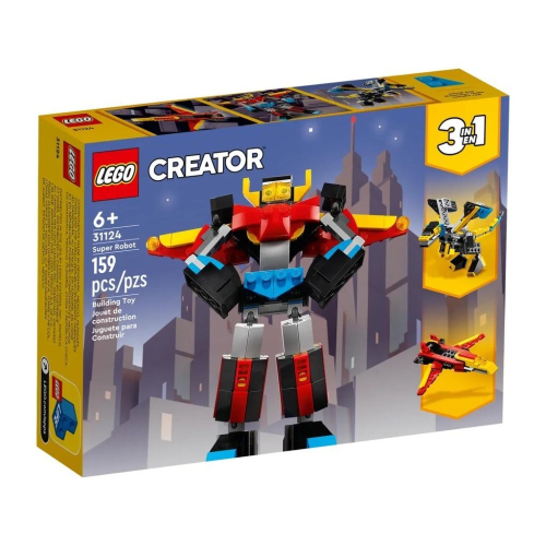 【樂GO】樂高 LEGO 31124 超級機器人 飛龍 戰鬥機 三合一 積木 玩具 禮物 生日禮物 樂高正版 全新未拆