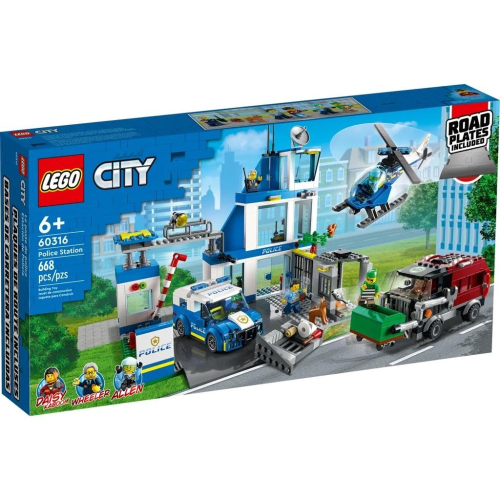 【樂GO】樂高 LEGO 60316 城市警察局 警車 城市系列 積木 盒組 玩具 禮物 生日禮物 樂高正版 全新未拆