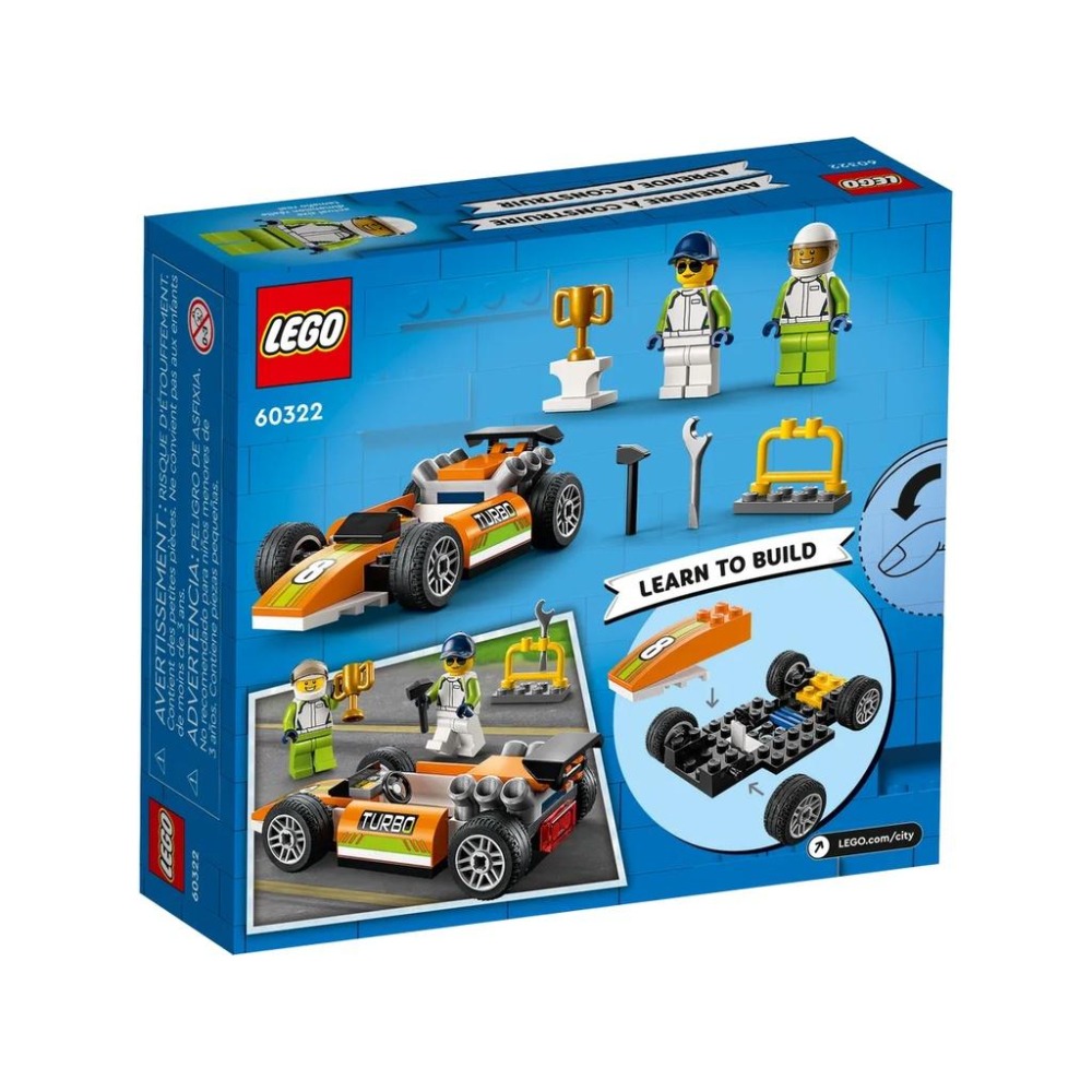 【樂GO】樂高 LEGO 60322 賽車 賽車手 城市系列 積木 盒組 玩具 禮物 生日禮物 樂高正版 全新未拆-細節圖2
