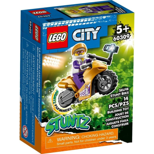 【樂GO】樂高 LEGO 60309 自拍特技摩托車 機車 城市系列 積木 盒組 玩具 禮物 樂高正版 全新未拆