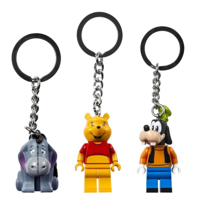 【樂GO】樂高鑰匙圈 LEGO 屹耳 小熊維尼 維尼熊 高飛 米奇妙妙屋 迪士尼 吊飾 禮物 玩具 鑰匙圈 樂高正版全新