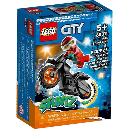 【樂GO】樂高 LEGO 60311 火焰特技摩托車 機車 城市系列 積木 盒組 玩具 禮物 樂高正版 全新未拆