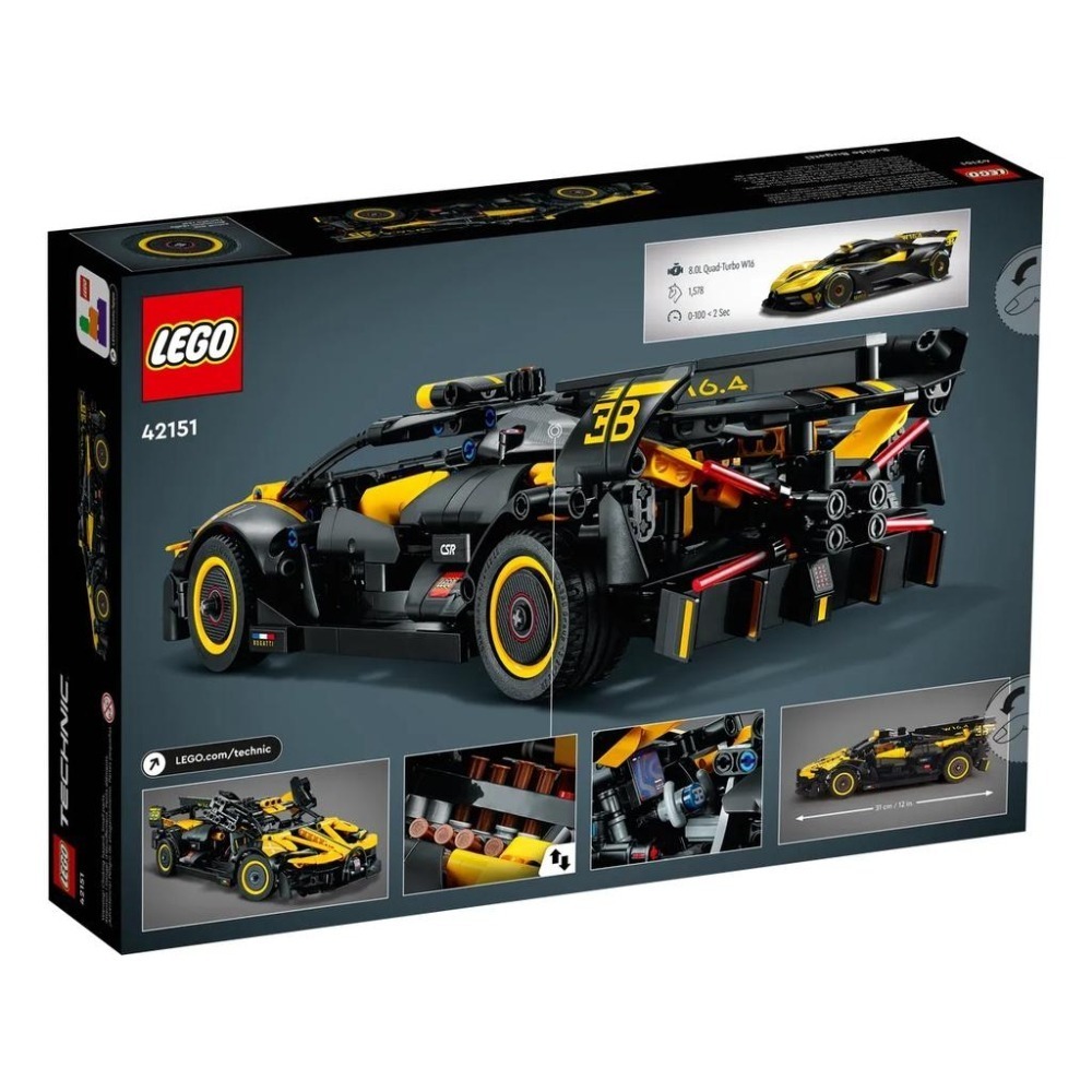 【樂GO】 樂高 LEGO 42151 Bugatti Bolide 科技系列 積木 玩具 禮物 生日禮物 樂高正版全新-細節圖2