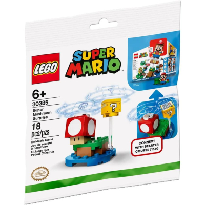 【樂GO】樂高 LEGO 30385 超級蘑菇磚塊 馬力歐 Mario 袋裝 polybag 積木 玩具 樂高正版全新