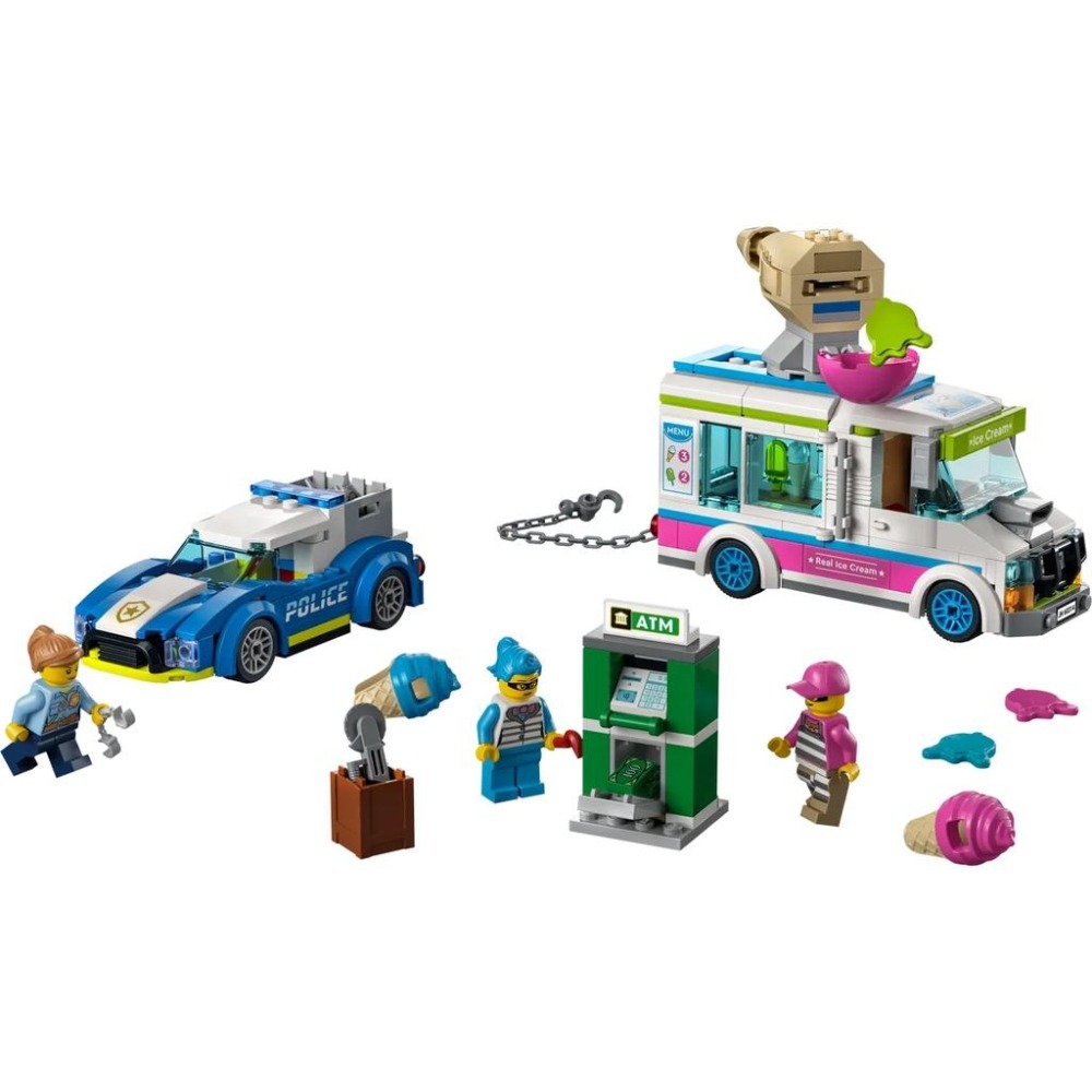 【樂GO】樂高 LEGO 60314 冰淇淋卡車警匪追逐戰 城市系列 積木 盒組 玩具 禮物 樂高正版 全新未拆-細節圖5