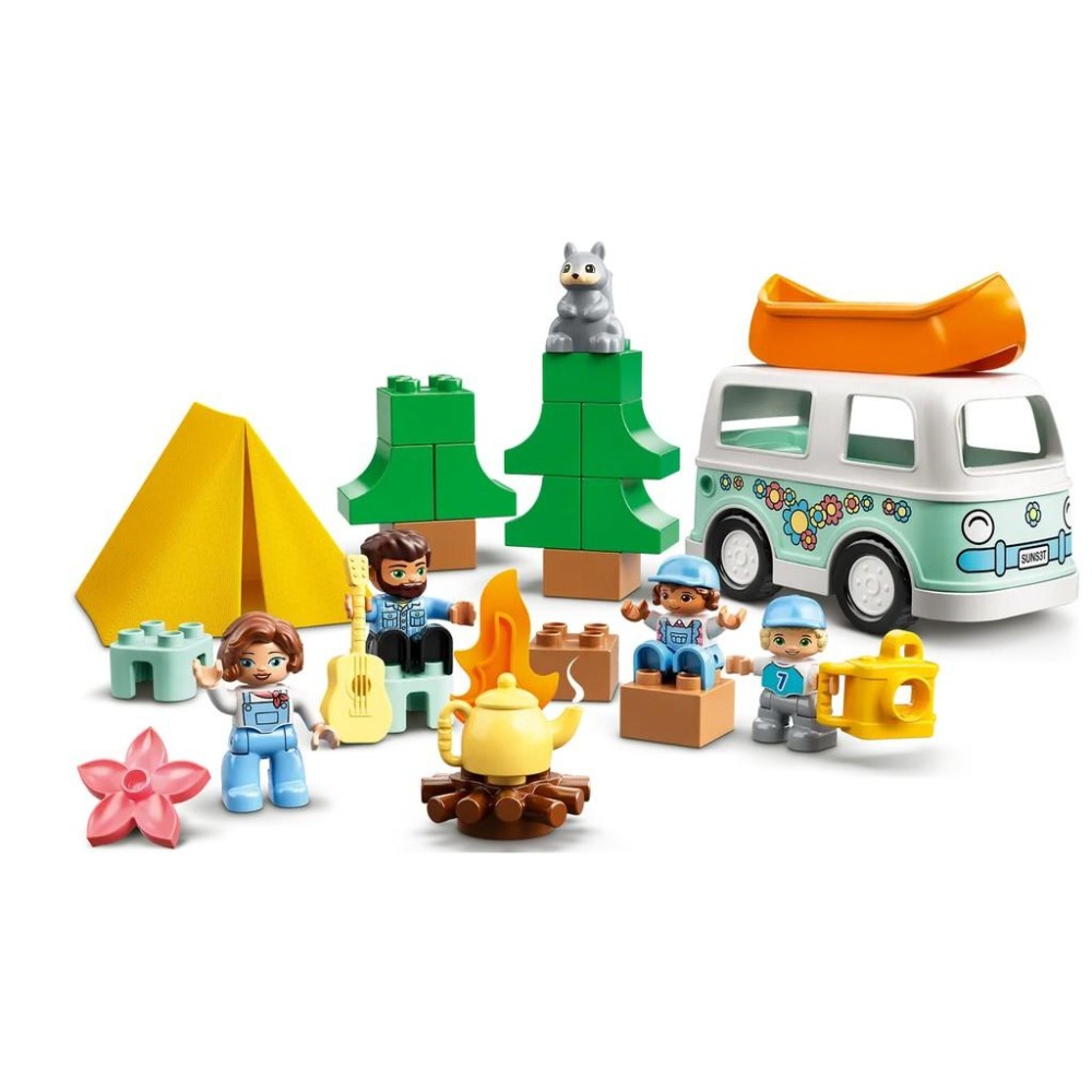 【樂GO】樂高 得寶 LEGO 10946 家庭號冒險露營車 車子 露營 家家酒 野餐 大顆粒積木 玩具 樂高正版全新-細節圖3