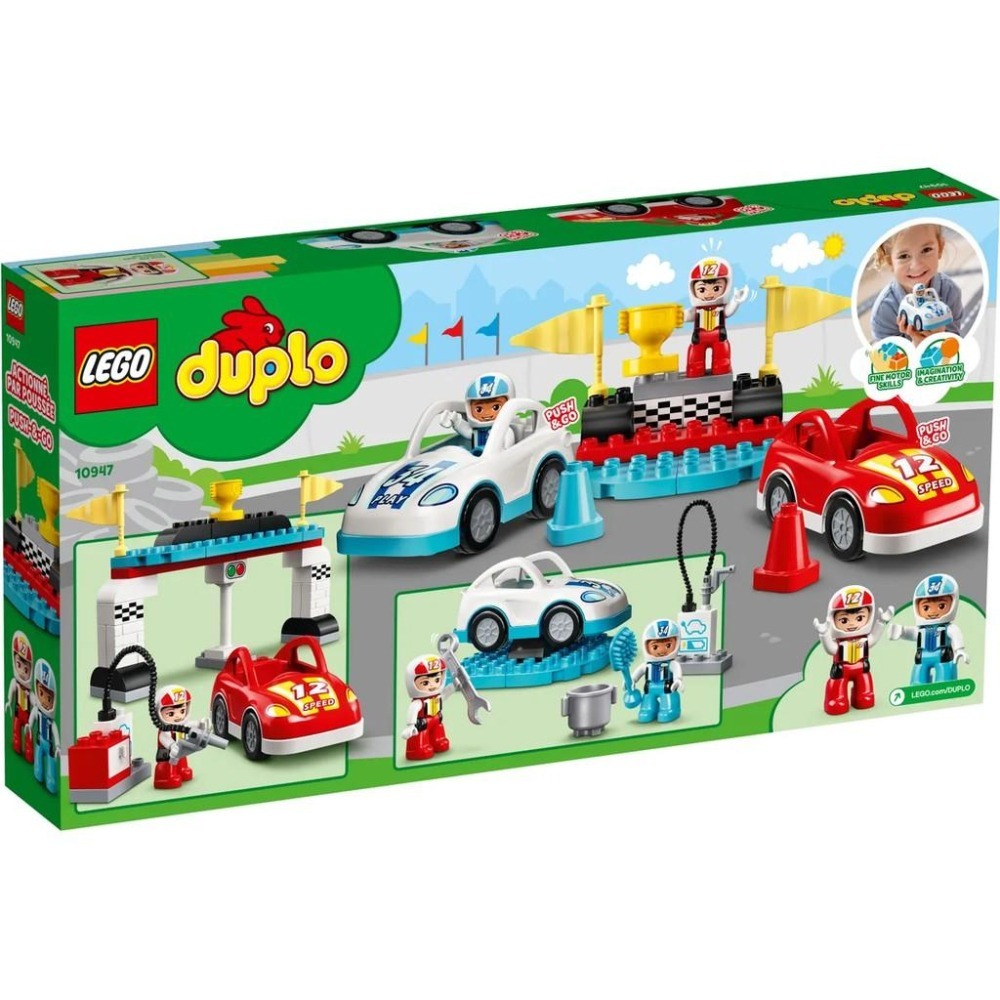 【樂GO】絕版樂高 得寶 LEGO 10947 賽車競賽 賽車 跑車 車子 賽車 玩具 積木 寶寶 禮物 樂高正版全新-細節圖2