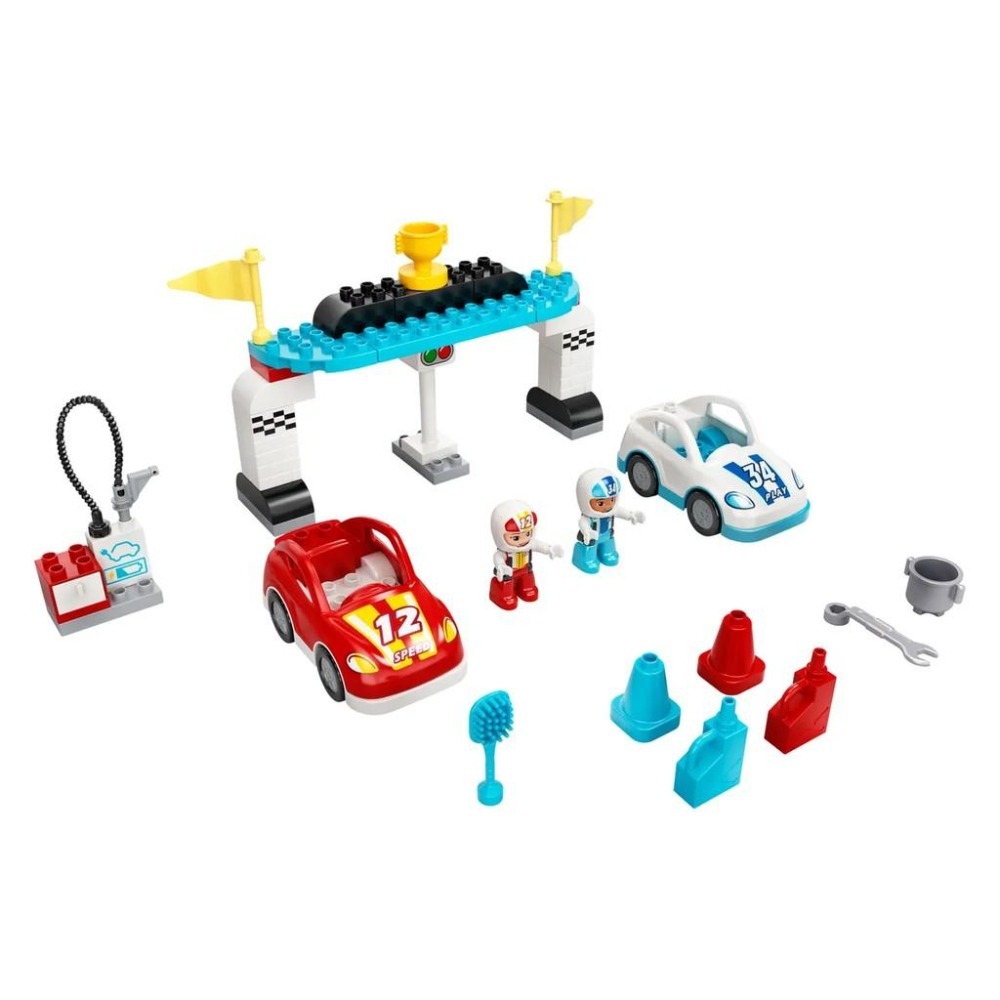 【樂GO】絕版樂高 得寶 LEGO 10947 賽車競賽 賽車 跑車 車子 賽車 玩具 積木 寶寶 禮物 樂高正版全新-細節圖3