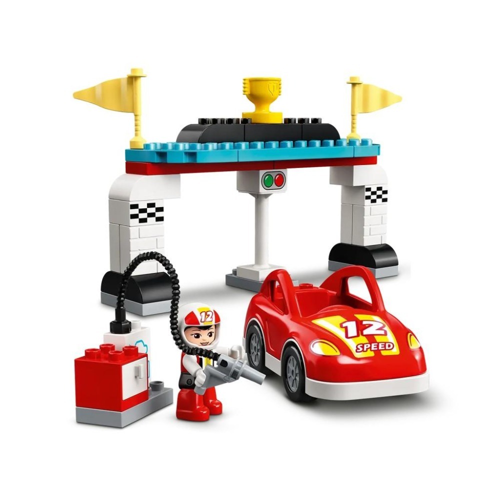 【樂GO】絕版樂高 得寶 LEGO 10947 賽車競賽 賽車 跑車 車子 賽車 玩具 積木 寶寶 禮物 樂高正版全新-細節圖5