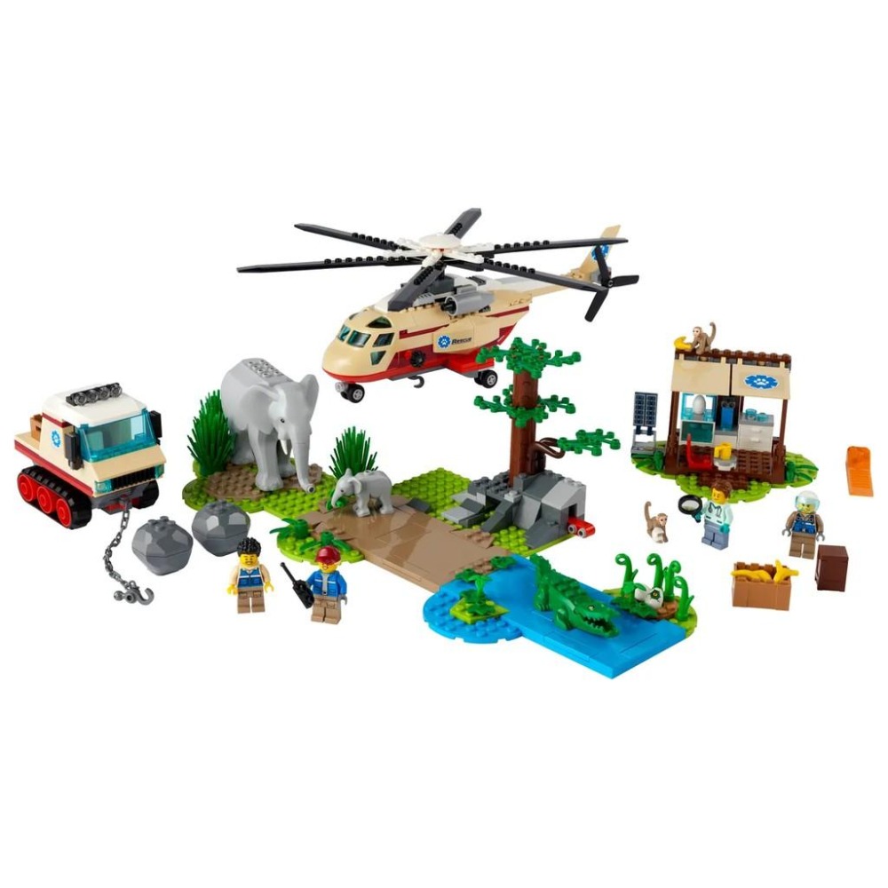 【樂GO】樂高 LEGO 60302 野生動物救援行動 直升機 CITY 城市系列 積木 盒組 禮物 原廠正版 全新未拆-細節圖3