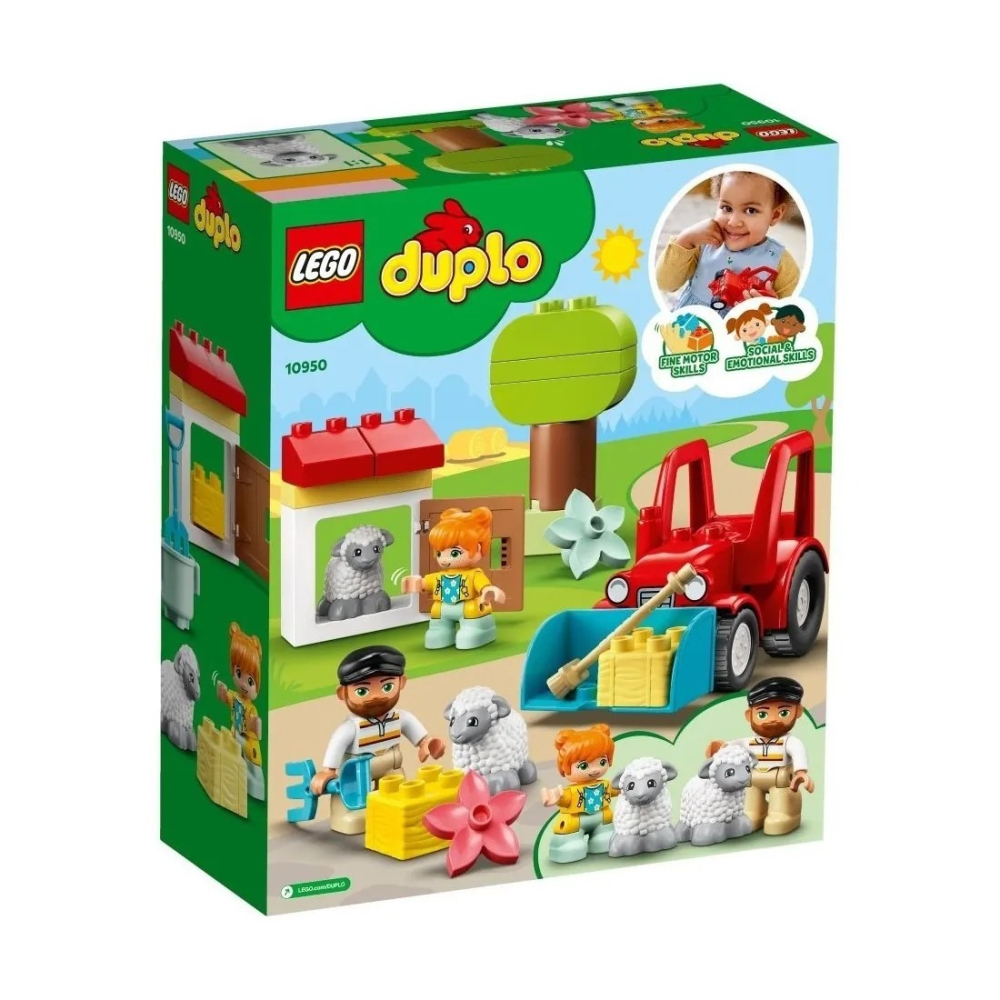 【樂GO】樂高 LEGO 10950  Duplo 得寶 拖拉機 & 動物照護中心 樂高積木 大顆粒 正版-細節圖2