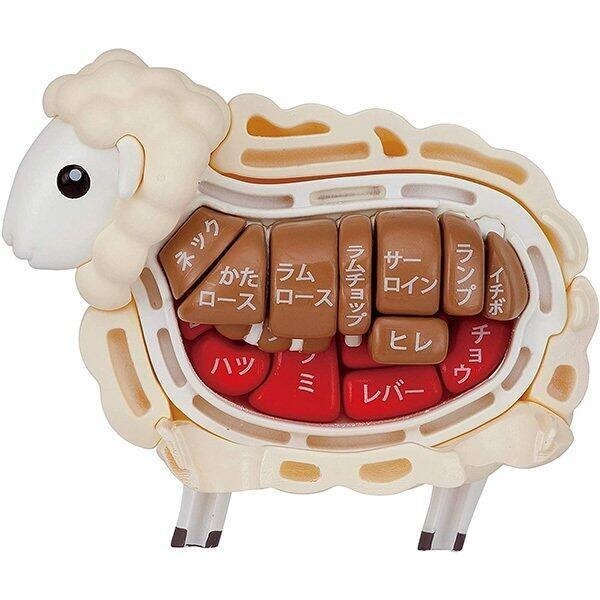 【樂GO】買一整隻羊 MEGAHOUSE 買一隻羊 綿羊 小羊 肉品 拼圖 立體拼圖 正版全新 禮物 玩具 益智桌遊-細節圖3