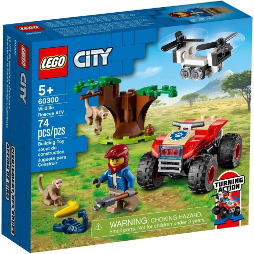 【樂GO】樂高 LEGO 60300 野生動物救援沙灘車 車子 CITY 城市系列 積木 盒組 禮物 原廠正版 全新未拆