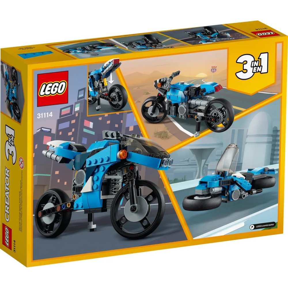 【樂GO】樂高 LEGO 31114 超級摩托車 機車 重機 檔車 懸浮摩托 三合一 車子 玩具 禮物 樂高正版全新-細節圖2