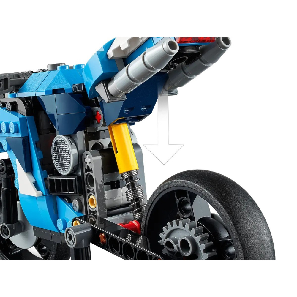 【樂GO】樂高 LEGO 31114 超級摩托車 機車 重機 檔車 懸浮摩托 三合一 車子 玩具 禮物 樂高正版全新-細節圖7