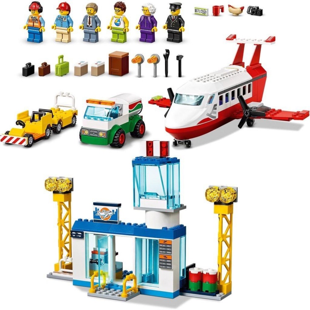 【樂GO】絕版樂高 LEGO 60261 中央機場 飛機 機場 收藏 玩具 積木 禮物 生日禮物 聖誕禮物 樂高正版全新-細節圖5