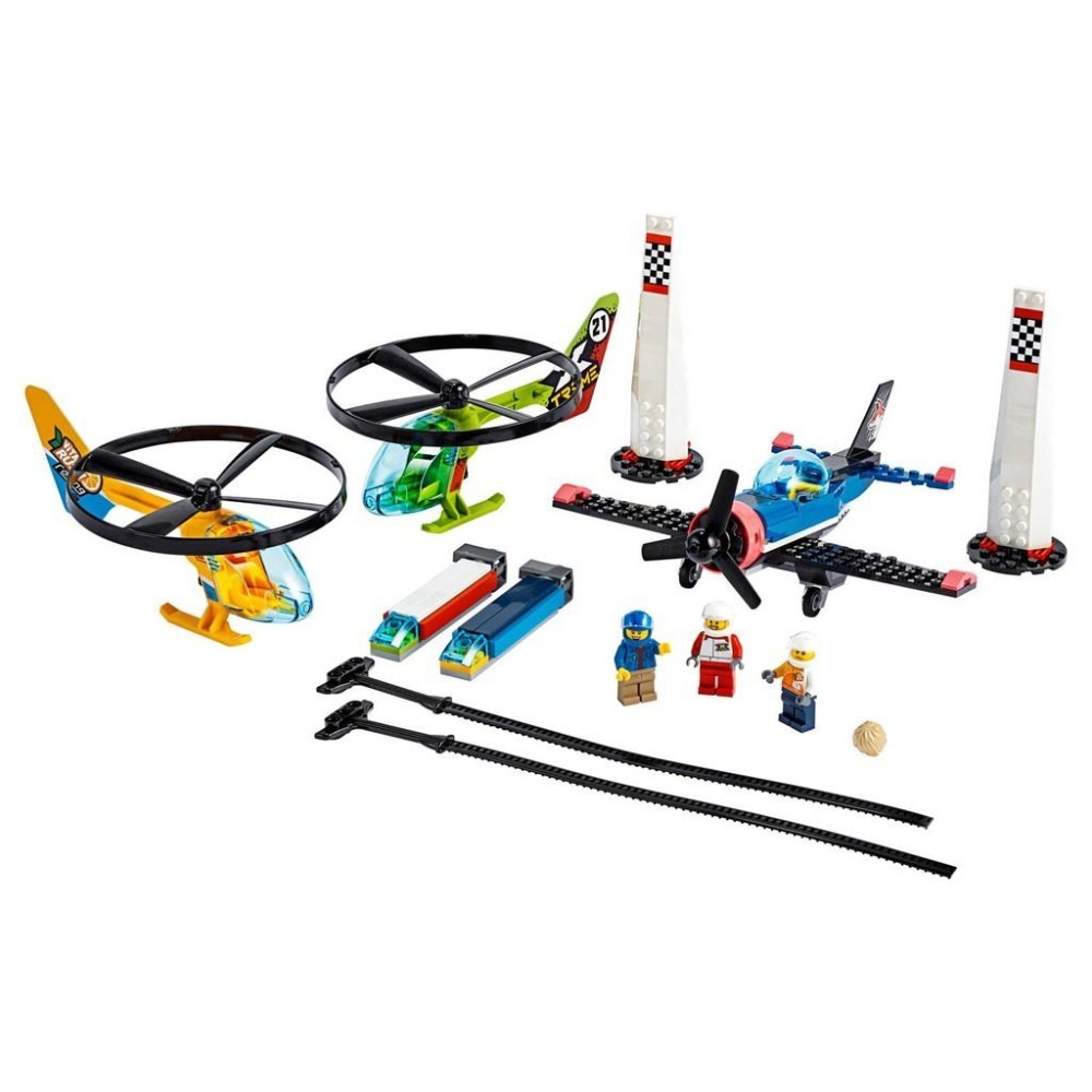 【樂GO】樂高 LEGO 60260 空中競技飛行賽 CITY 城市 直升機 飛機 禮物 生日禮物 原廠正版 全新未拆-細節圖2