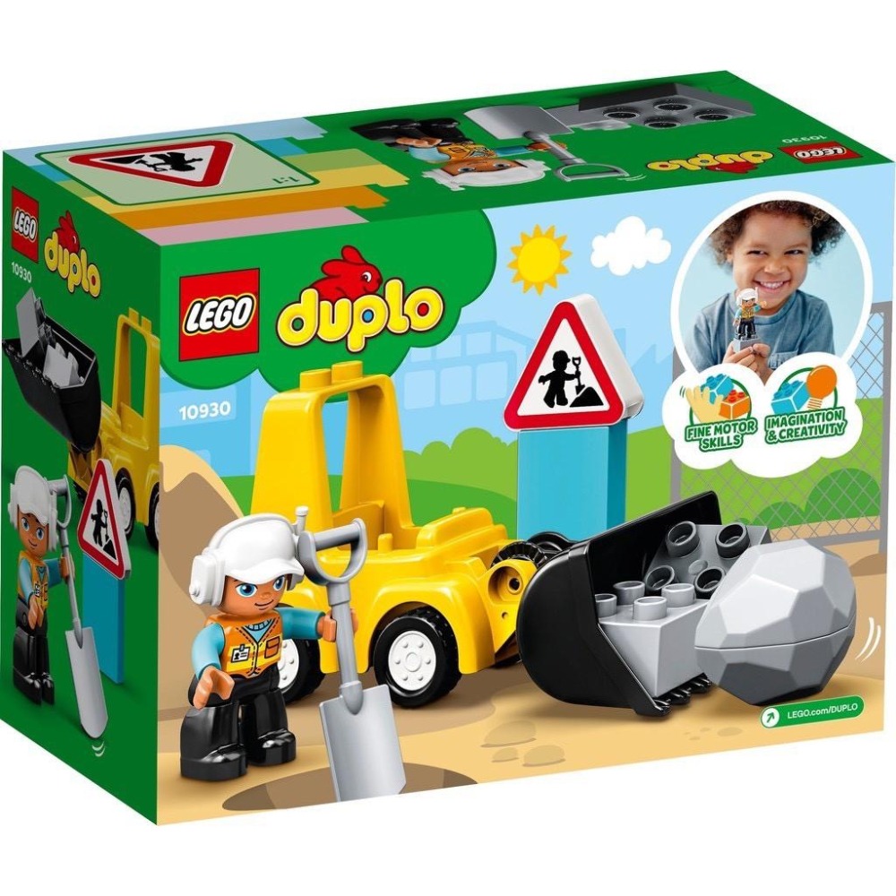 【樂GO】樂高 LEGO 得寶 10930 推土機 大顆粒積木 堆土機 鏟車 工地 玩具 工人 寶寶 禮物 樂高正版全新-細節圖2