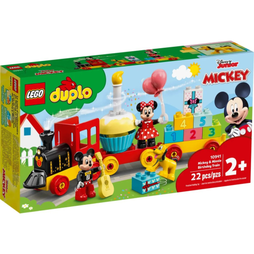 【樂GO】樂高 LEGO 得寶 10941 米奇&amp;米妮 生日火車 米老鼠 迪士尼 寶寶 積木 玩具 禮物 樂高正版全新