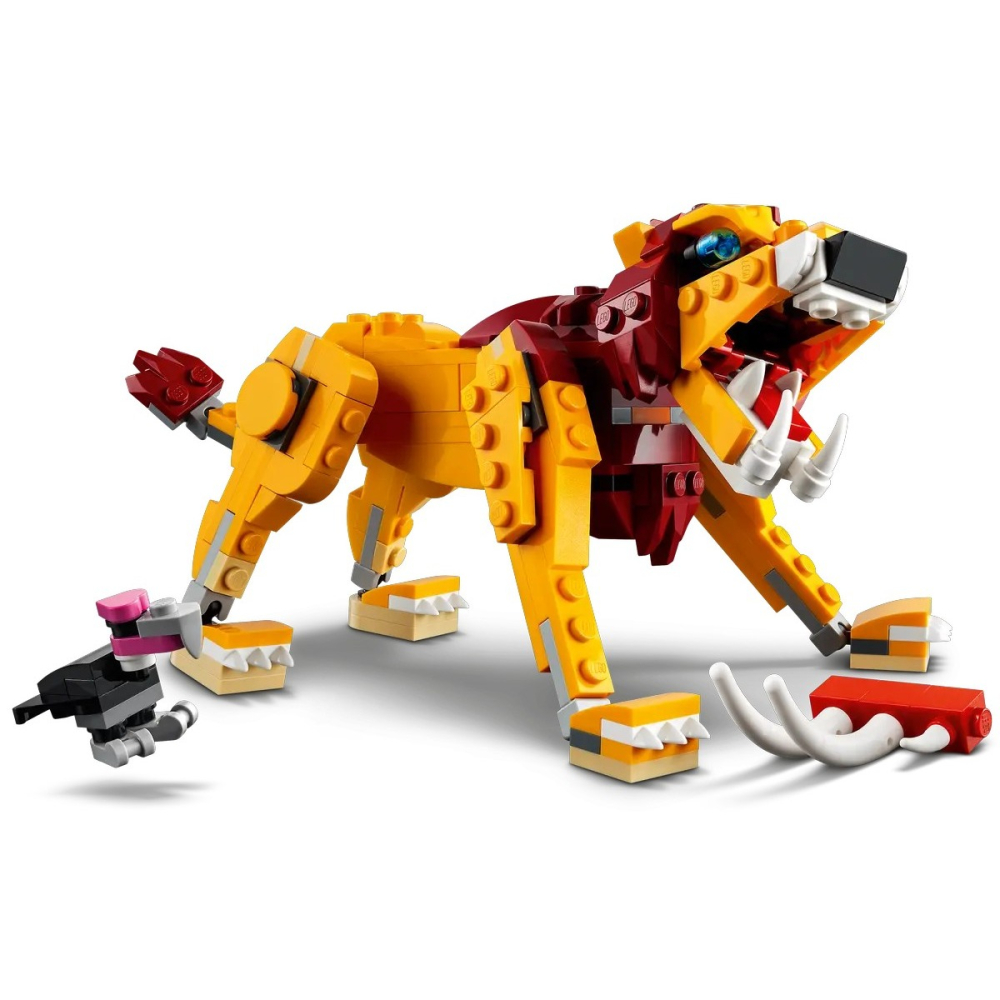 【樂GO】樂高 LEGO 31112 野獅 獅子 鴕鳥 豪豬 動物 野生動物 三合一 玩具 禮物 生日禮物 樂高正版全新-細節圖3