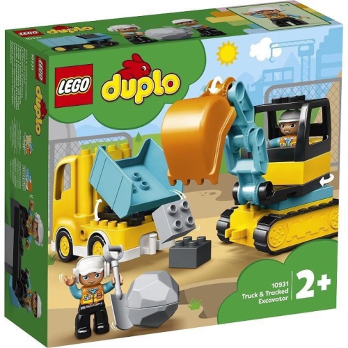 【樂GO】LEGO 樂高 10931 Doplo 得寶 卡車&amp;挖土機 大顆粒積木 卡車 挖土機 樂高積木 全新 正版