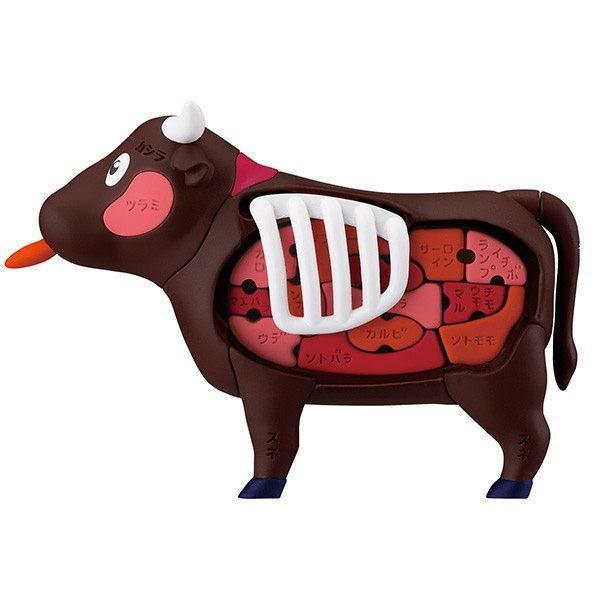 【樂GO】 MEGAHOUSE 買一整頭牛 買一頭牛 特選燒肉拼圖 解體拼圖 立體拼圖 趣味拼圖 認識肉品 原廠正版-細節圖3